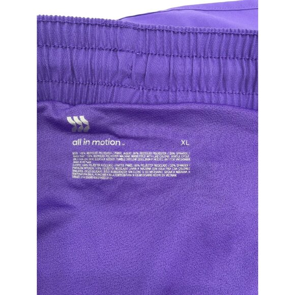 All In Motion Womens Run Shorts Purple Athletic Activewear Lightweight Lined - Picture 4 of 7